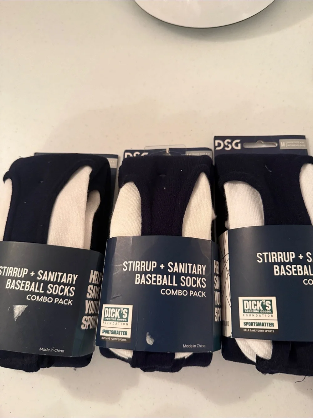 10 pack of misc baseball socks
